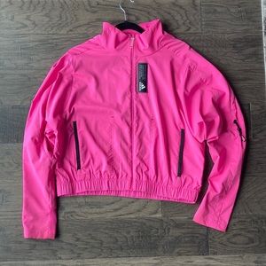 Adidas Pink Cropped Jacket Size Medium